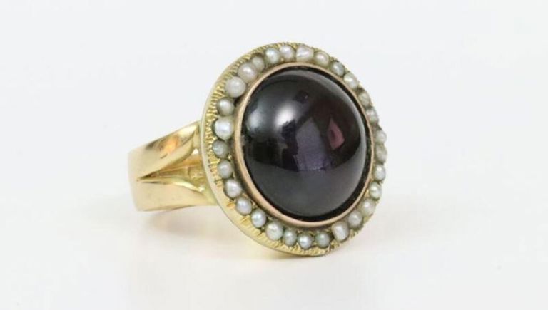 18k gold tourmaline ring