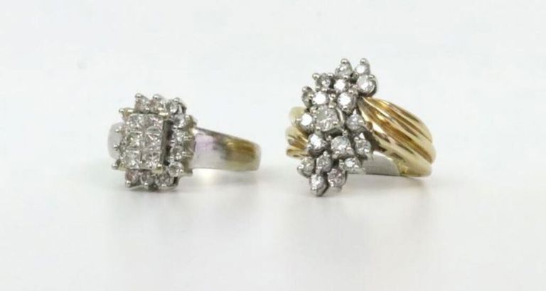 14k gold diamond ring