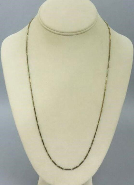 Italian 14k bar link neckchain