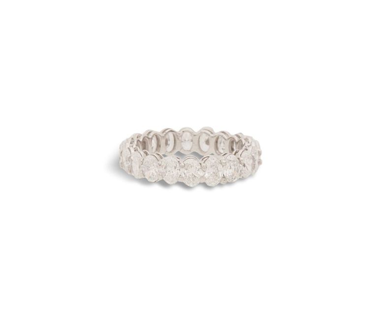 14k white gold eternity diamond ring