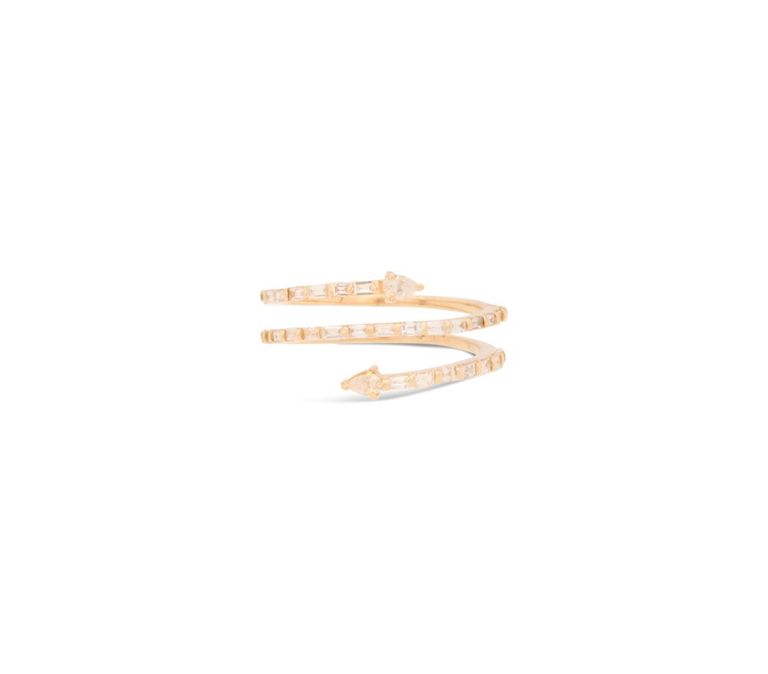 14k yellow gold diamond ring