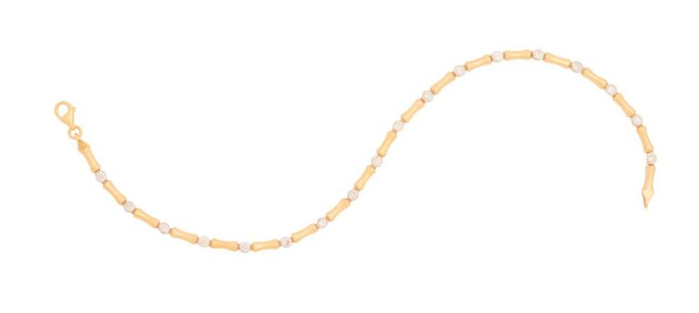 18k yellow gold diamond bracelet