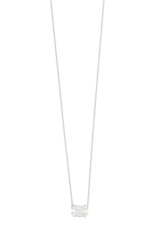 14k white gold diamond pendant necklace