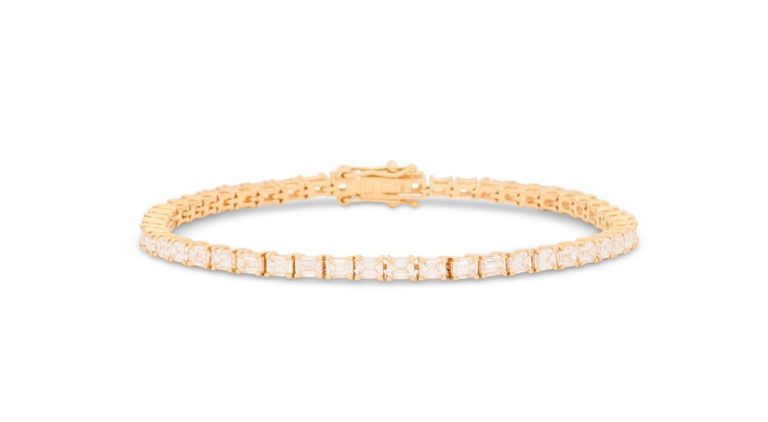 18k gold diamond tennis bracelet