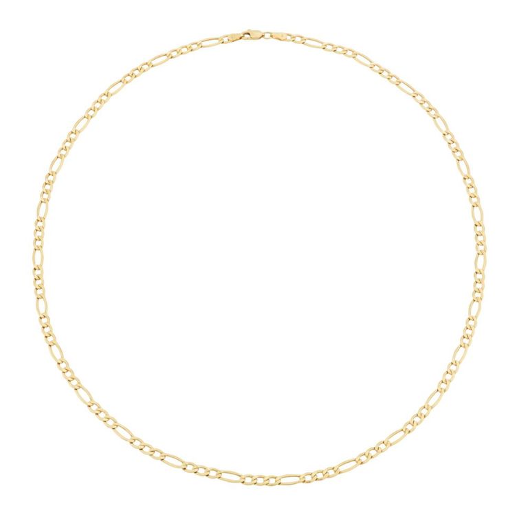 14k gold gentleman's figaro chain