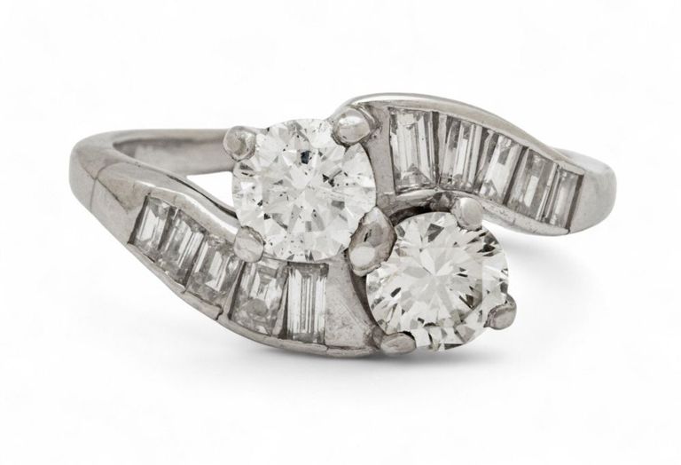 Platinum diamond ring