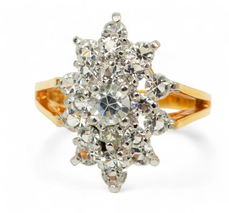 14k yellow gold diamond ring