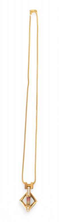 14k yellow gold diamond necklace