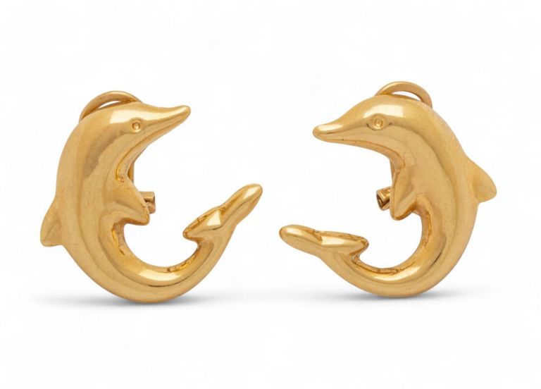 14k yellow gold earclip