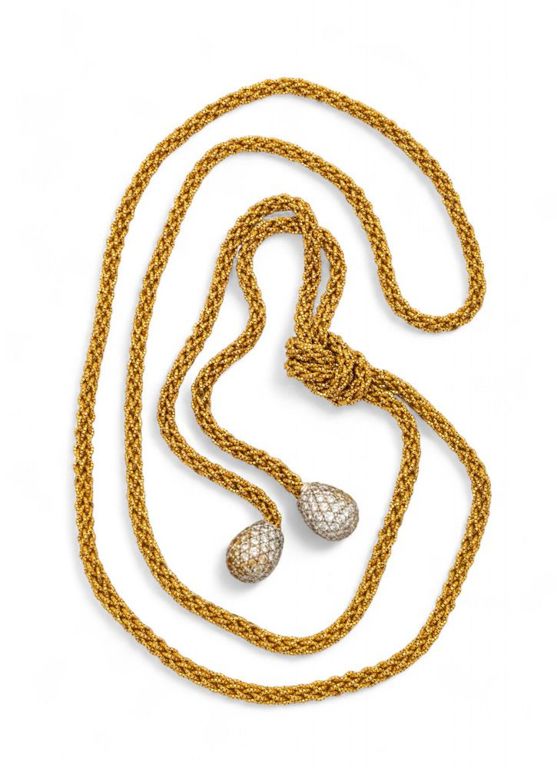 18k gold diamond lariat necklace