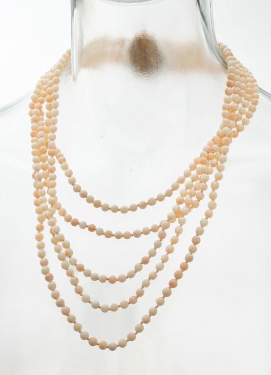 14k gold coral necklace