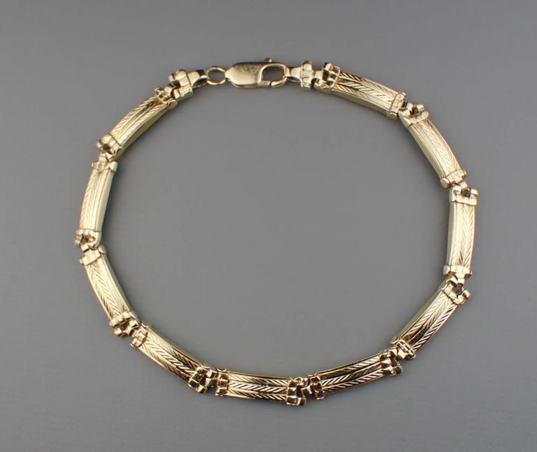 14k yellow gold bracelet