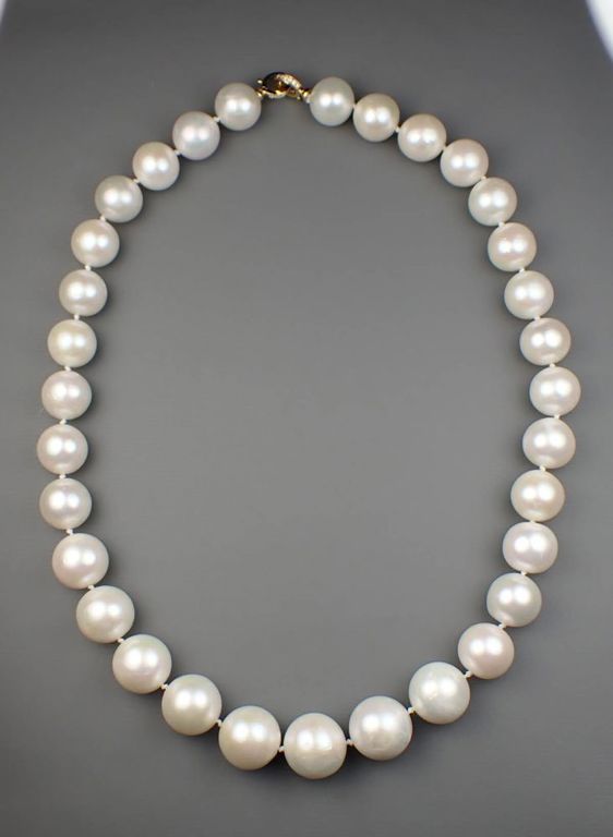 18k gold pearl diamond necklace