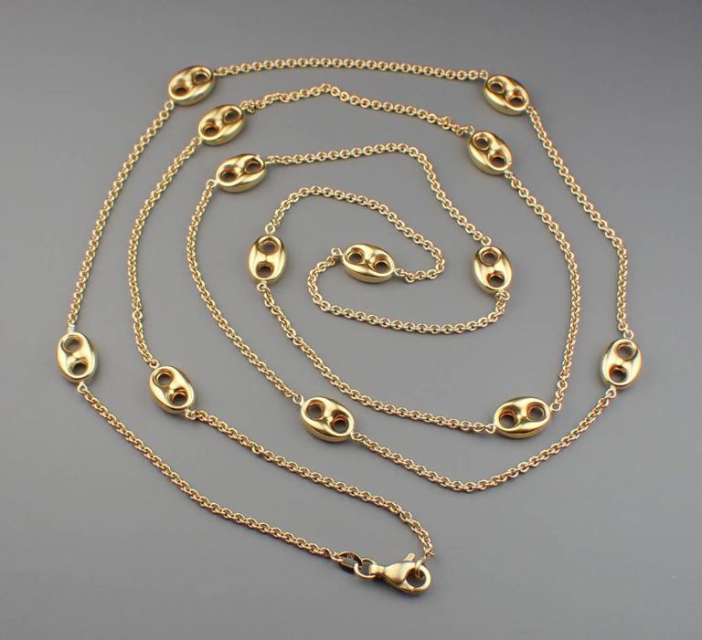 18k gold chain necklace
