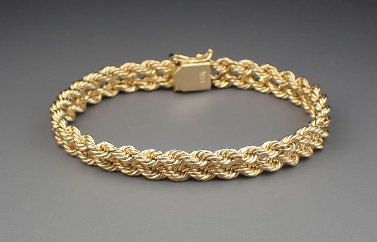 14k gold chain bracelet