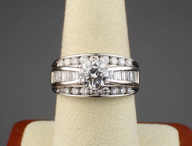 14k gold diamond ring