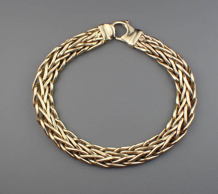 14k gold chain bracelet