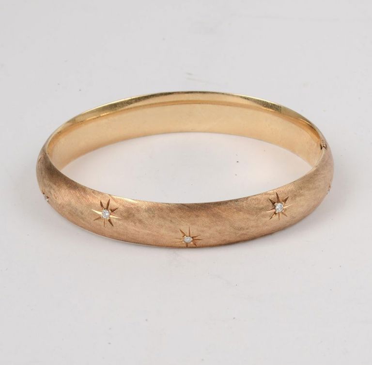 14k gold diamond bracelet