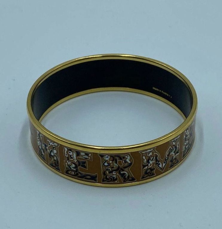 Hermes enamel bangle bracelet