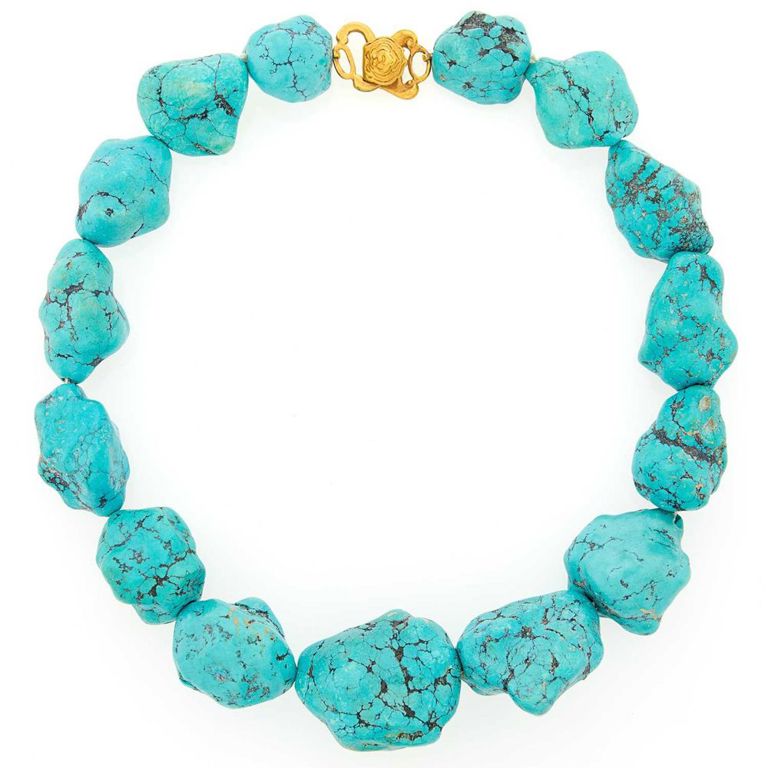 Turquoise bead necklac