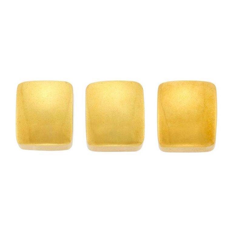 18k gold earclips and single earclip