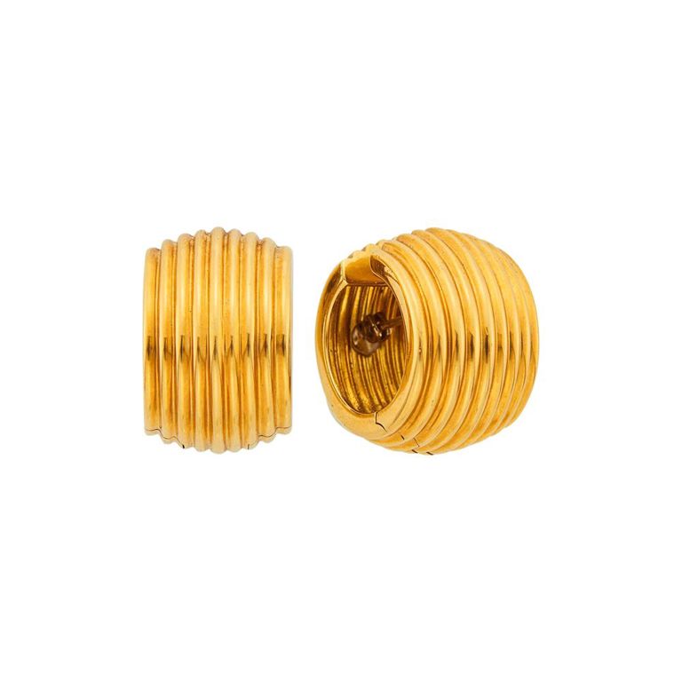 18k gold hoop earrings