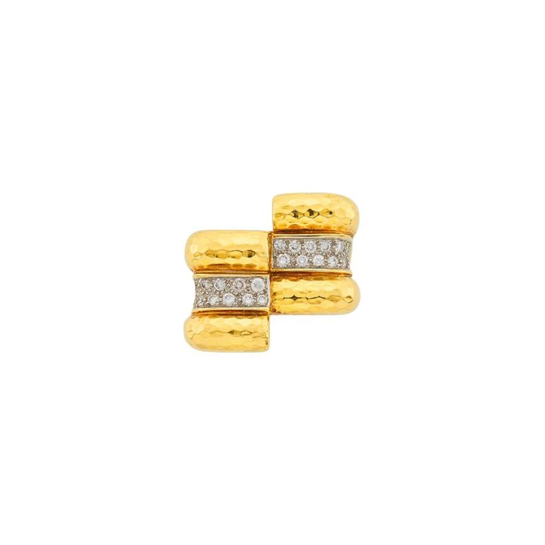18k gold platinum diamond ring