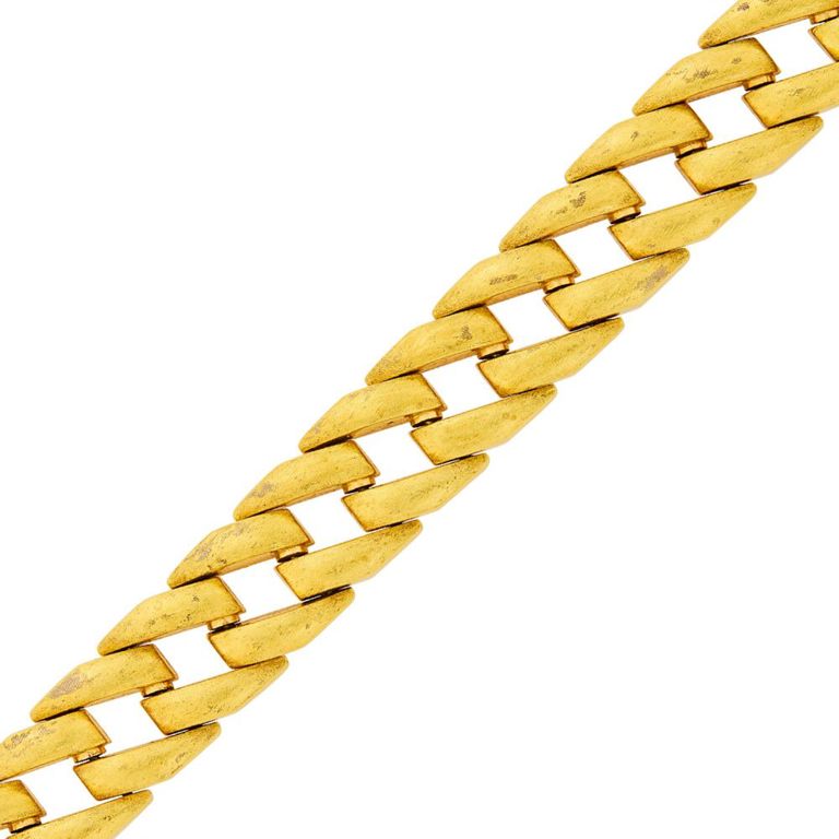 18k gold link bracelet