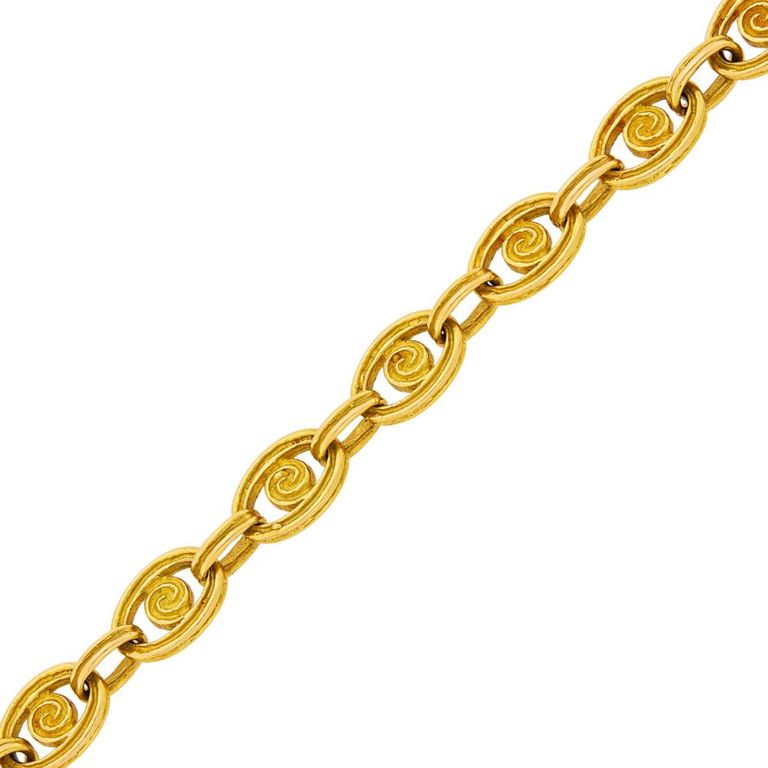 Gold link bracelet
