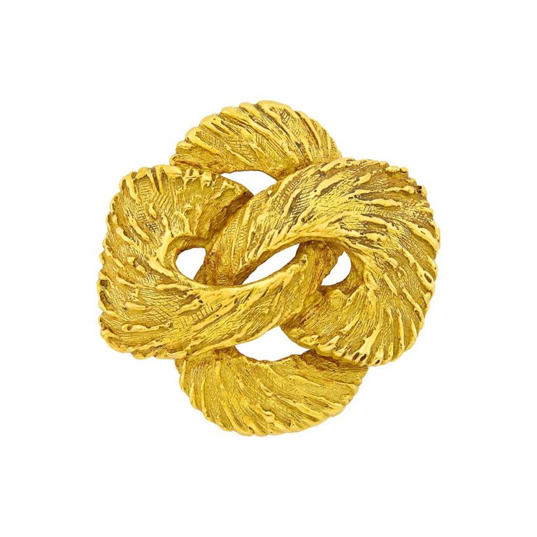 18k gold pendant brooch