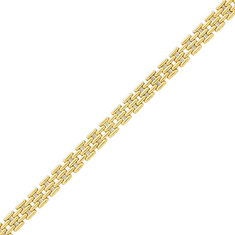18k gold link bracelet
