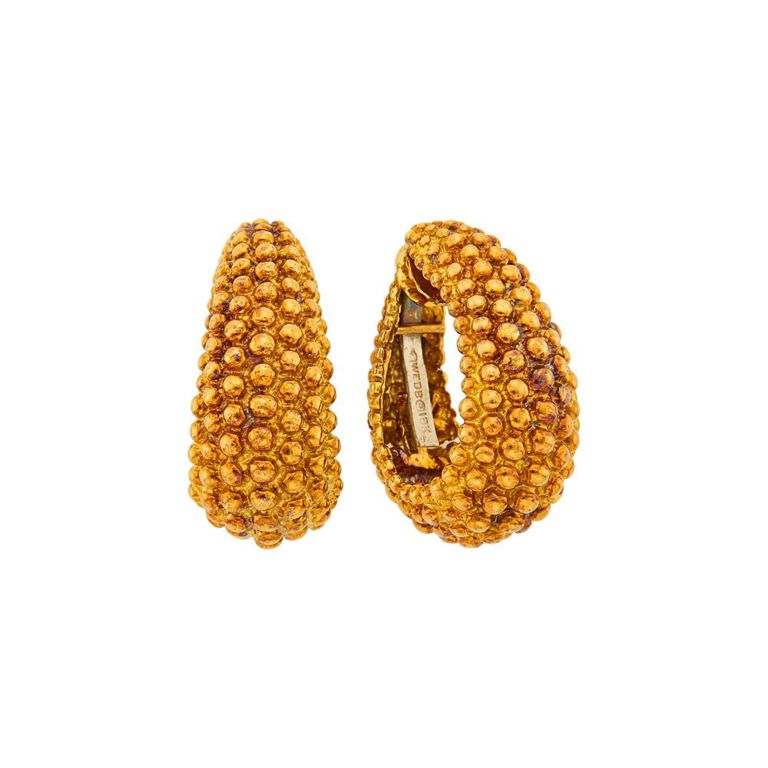 18k gold hoop earrings