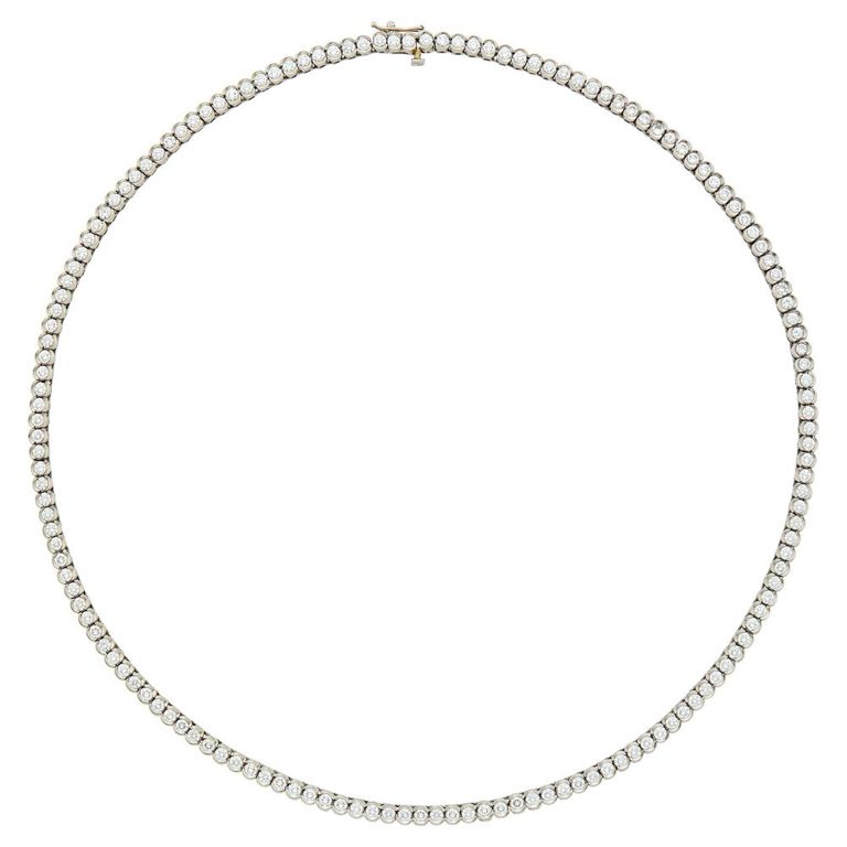 Platinum diamond necklace