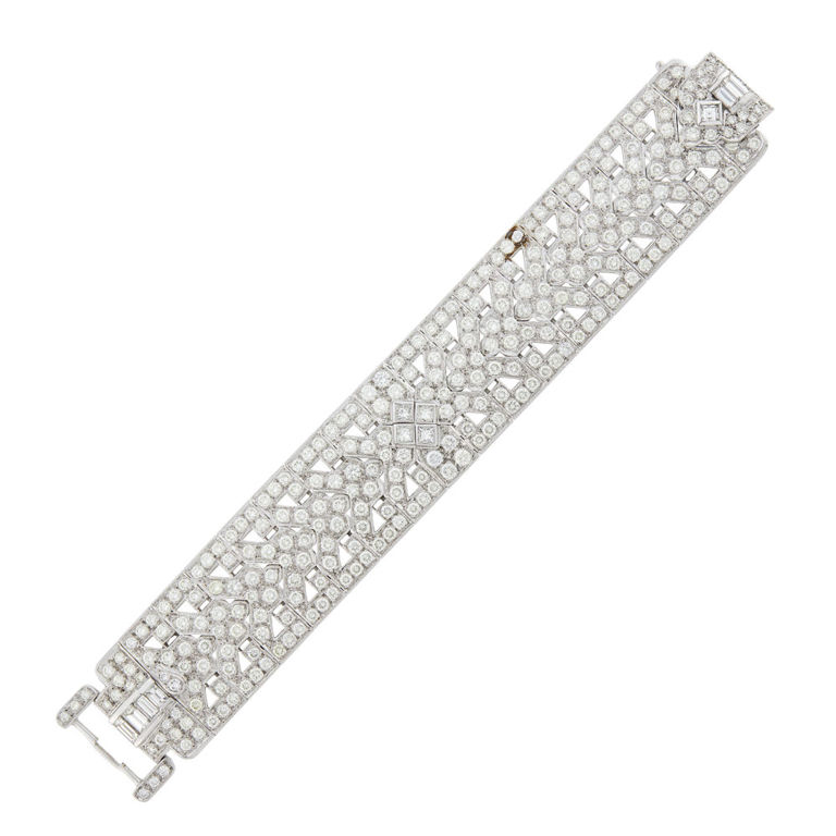 White gold diamond bracelet