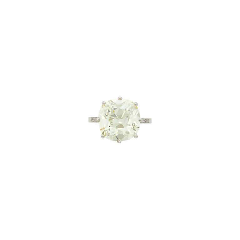 Platinum and diamond ring