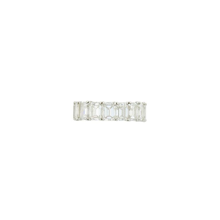 Platinum diamond band ring