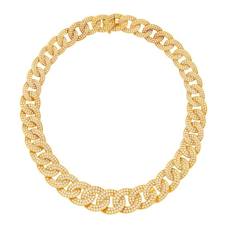18k gold diamond 'Olympia' necklace