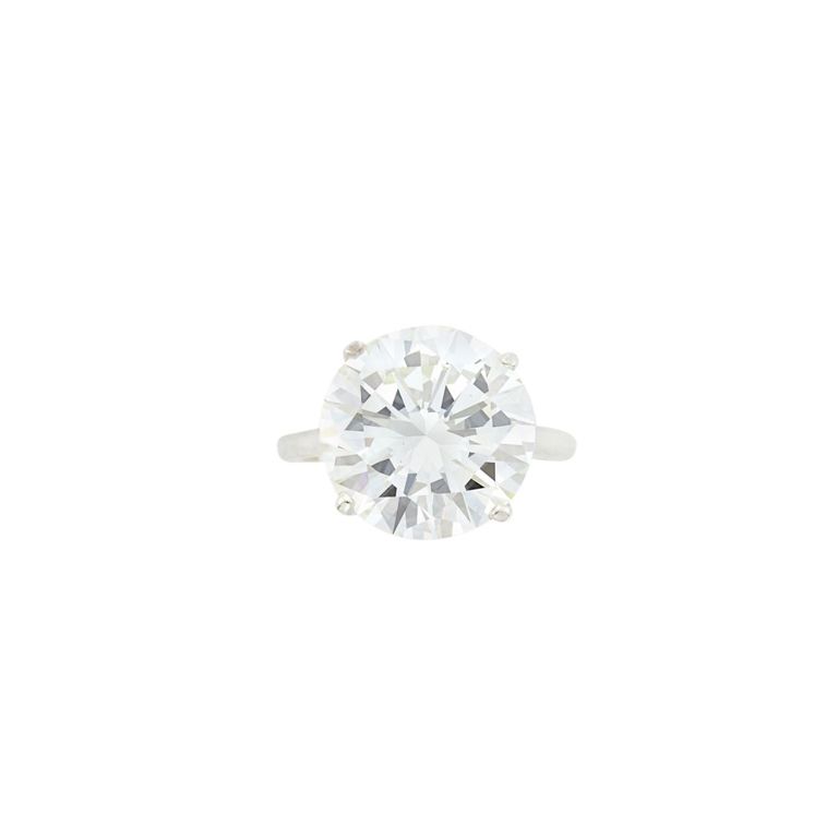 Silver diamond ring