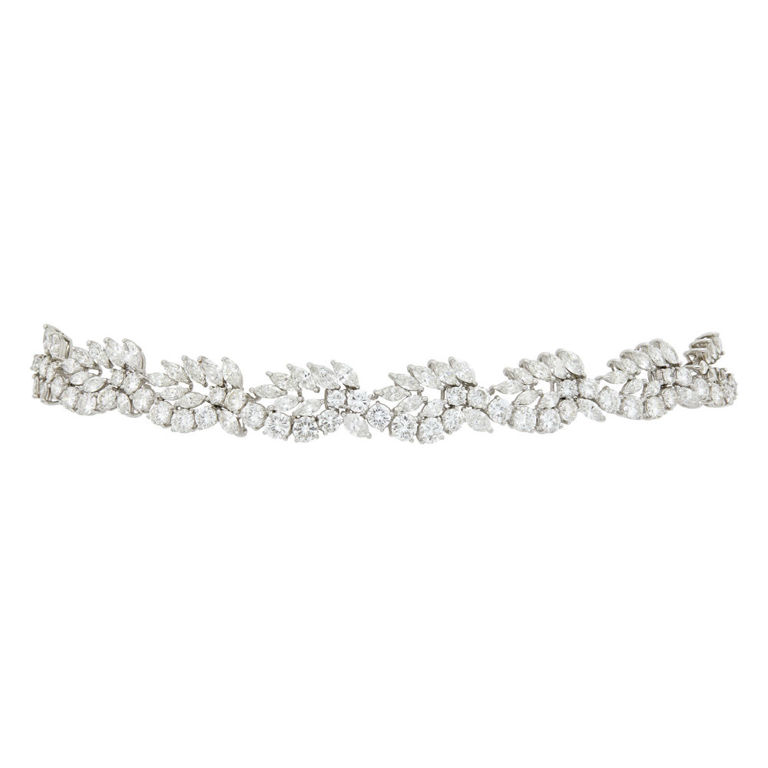 Platinum diamond bracelet