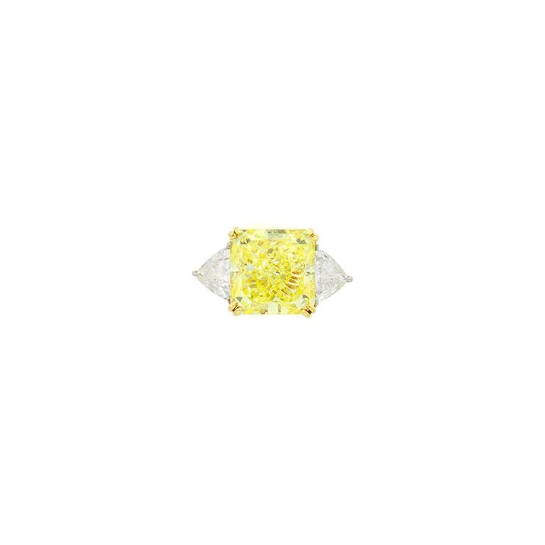 Gold and platinum diamond ring