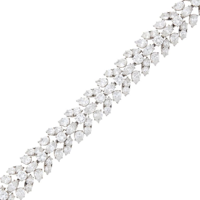 Platinum diamond bracelet
