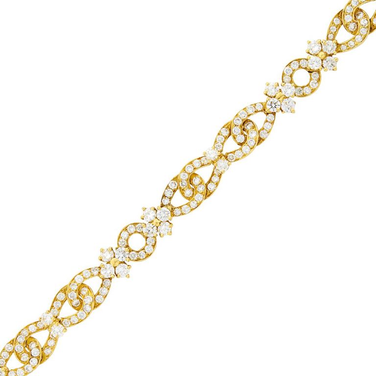 18k gold diamond bracelet