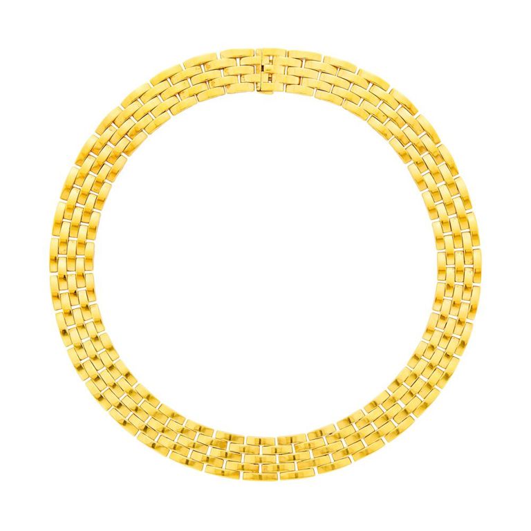 18k gold Panthère link necklace