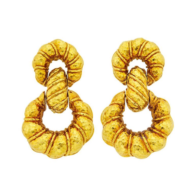 18k gold earrings