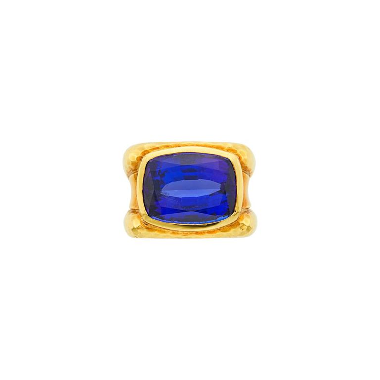 18k gold tanzanite ring