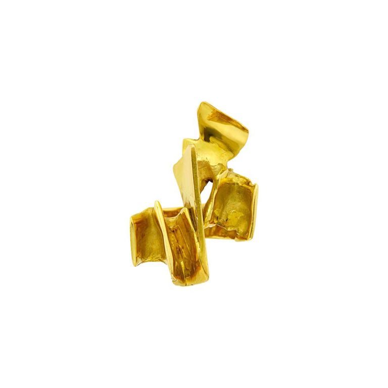 18k gold abstract ring