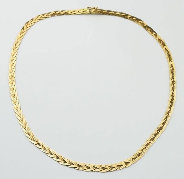 18k yellow gold necklace