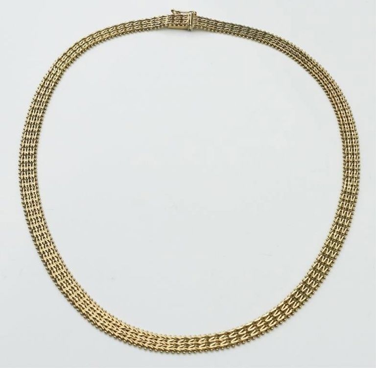 14k yellow gold link necklace