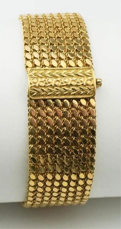 18k yellow gold flexible bracelet