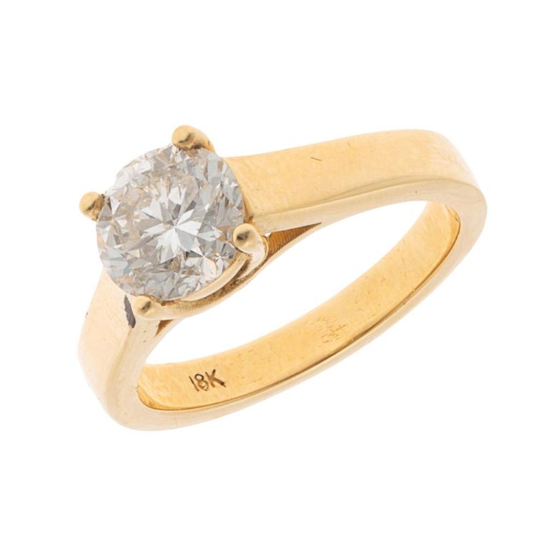18k yellow gold diamond ring